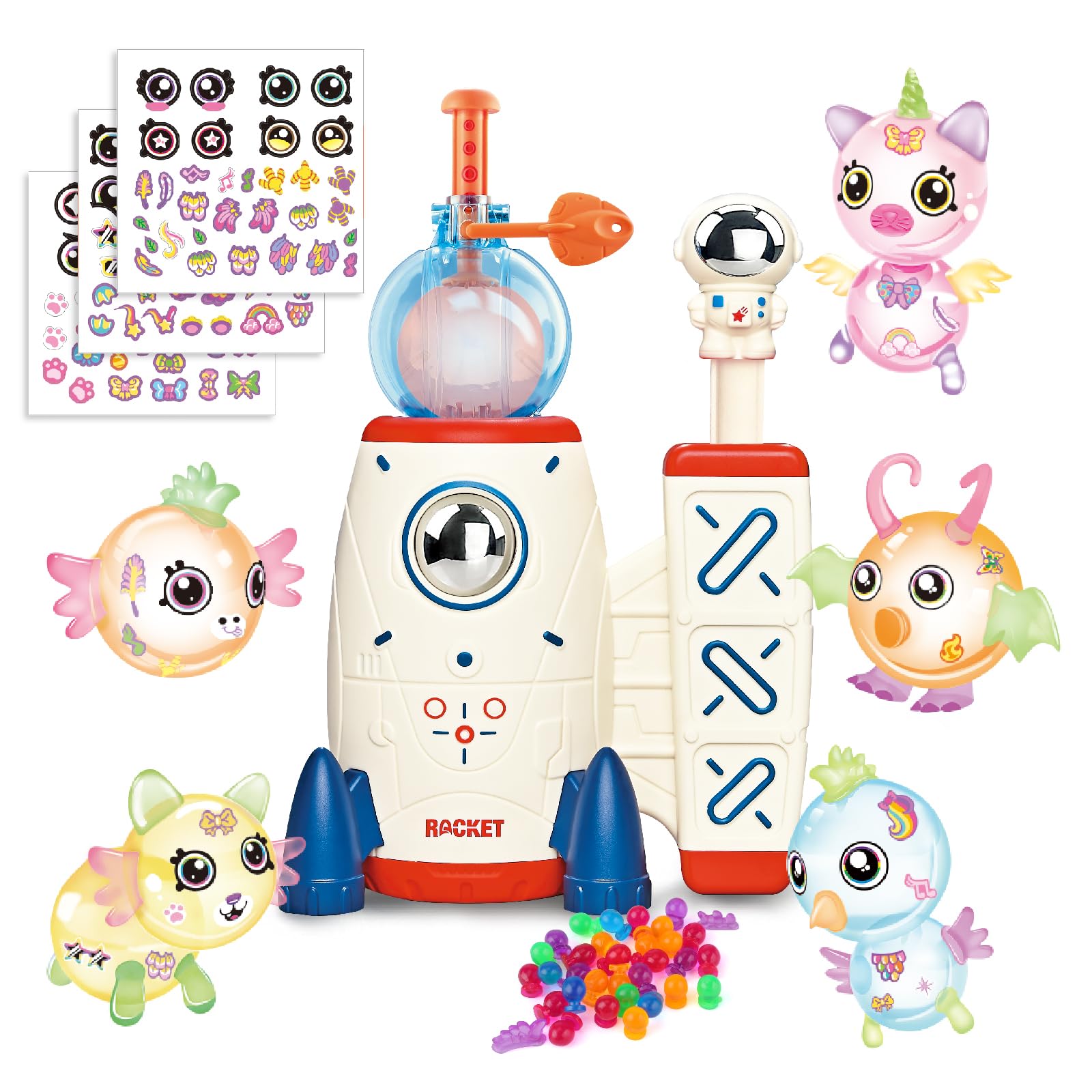 Amazon.com: nicknack 195pcs Space Rocket DIY Balloons with Pump