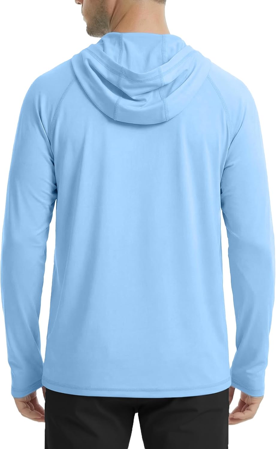 KINSWT Men's UPF 50+ Sun Protection Hoodie Shirts Long Sleeve Hiking Fishing Lightweight SPF UV Shirt with Hood - Image 2