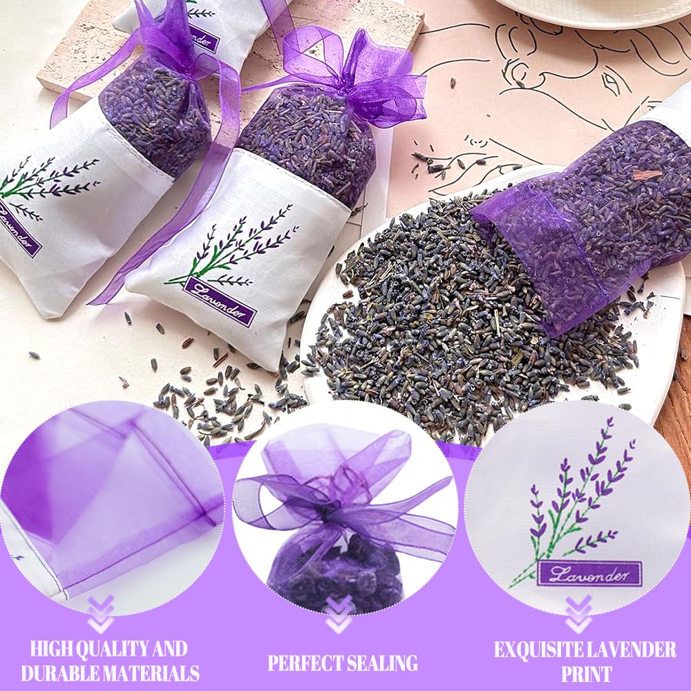 30 Pièces Sachet Lavande Vide, Sacs De Lavande Pour Armoires, Organisateur Pour Petits Objets, Sacs De Parfum, Sacs En Organza Pour Lavande, Stockage D'épices Pour Se Détendre Et Dormir (Sac Vide