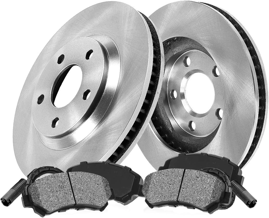 [ E36 E46 ] Callahan FRONT 286 mm Premium OE 5 Lug [2] Brake Disc Rotors + [4] Metallic Brake Pads + Sensors CRK12582