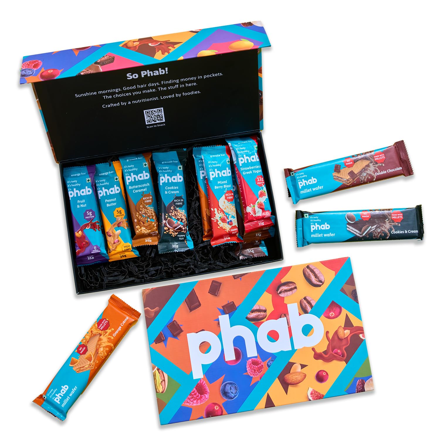 Phab Sugar-free Nutritious Complete Gym Fitness Hamper for Brother with Energy Bars, Protein, Granola Bars, Millet Wafers | Gifts for Him (B0DGKVNGRD) Amazon Price History, Amazon Price Tracker