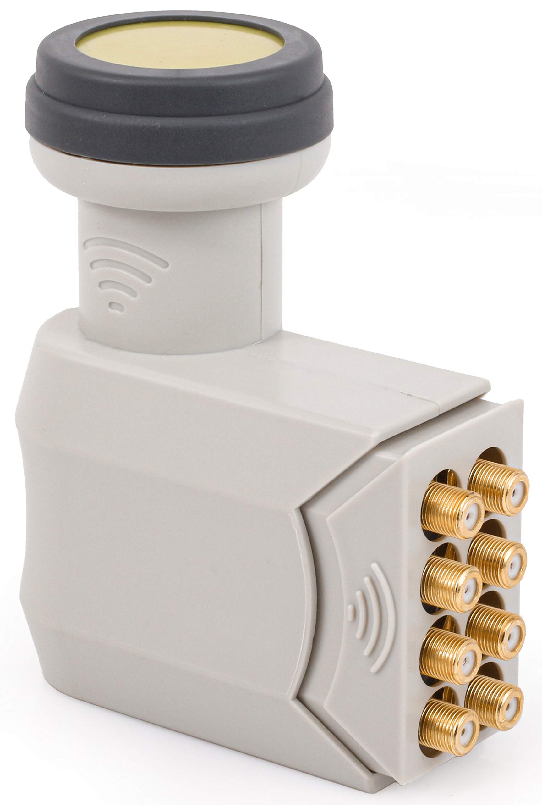 [Test 2xtrès bien*] AX Mimic Octo LNB Sun Protect (extrêmement froid et résistant à la chaleur -35 °C ~ 70 °C) avec filtre LTE, 8 participants, 0.1 dB, 8 ports, contacts plaqués or, avec protection