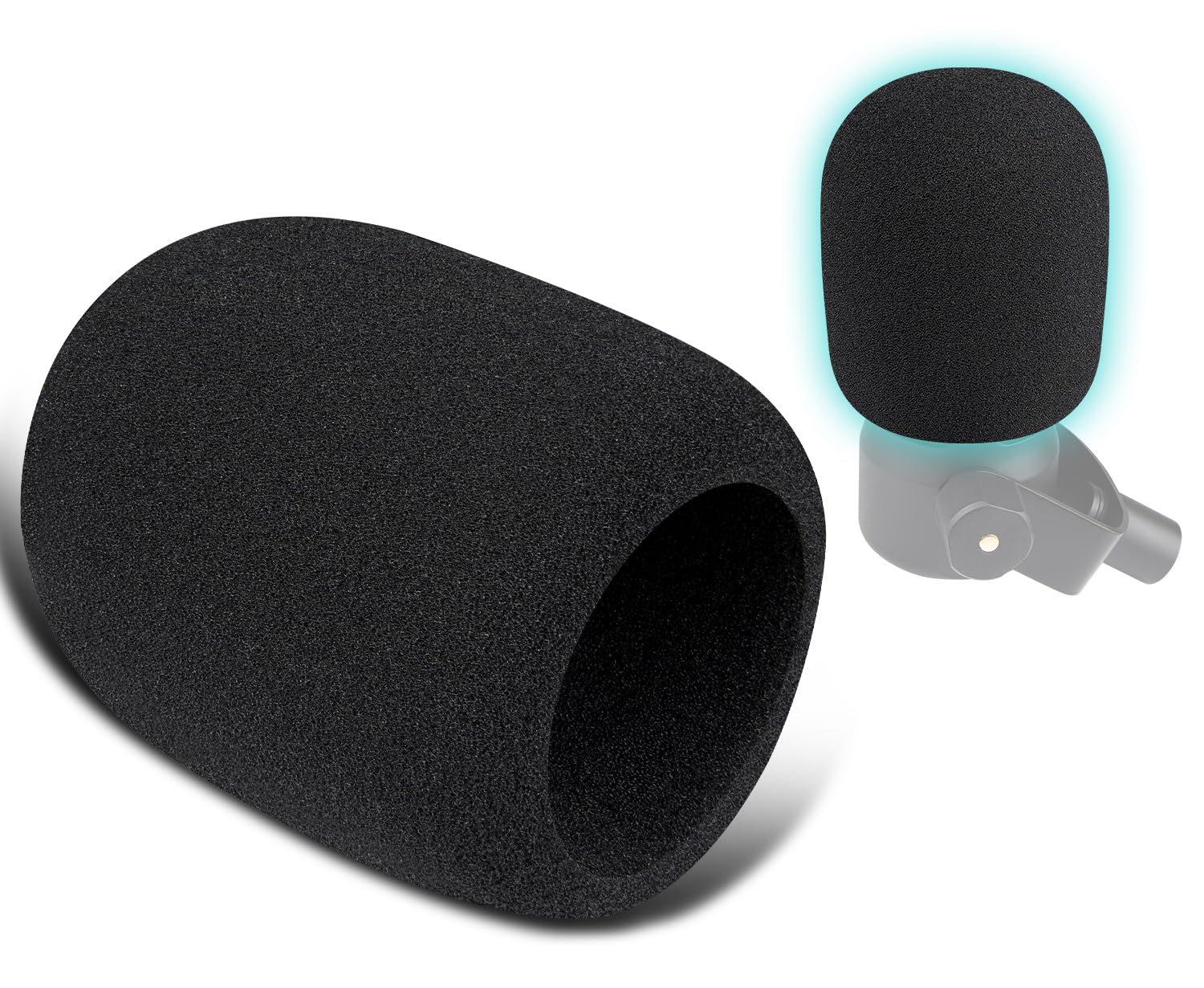 SOULWIT 2Pcs Microphones Pop Filter for Rdiameter DE(Rode) PodMic Cardioid Dynamic Broadcast