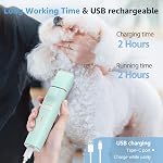 Dog Grooming Kit,【LED independent switch】Dog Clippers Grooming Kit Professional,Low Noise, Electric Rechargeable Cordless, 2 Speed, For Dogs & Cats, Pets, For Eyes, Ears, Face, and Rump