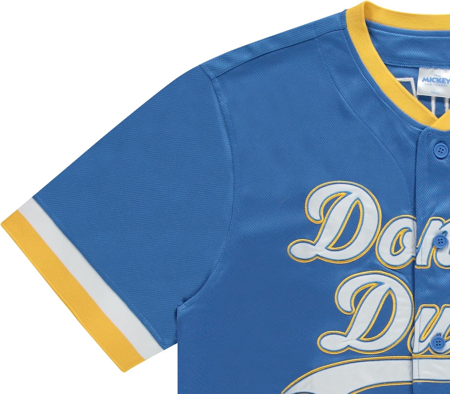 Disney Mickey Mouse Men's Baseball Jersey - Mens Classic Mickey Mouse, Donald Duck and Buzz Lightyear Baseball Jersey Shirt - Image 3