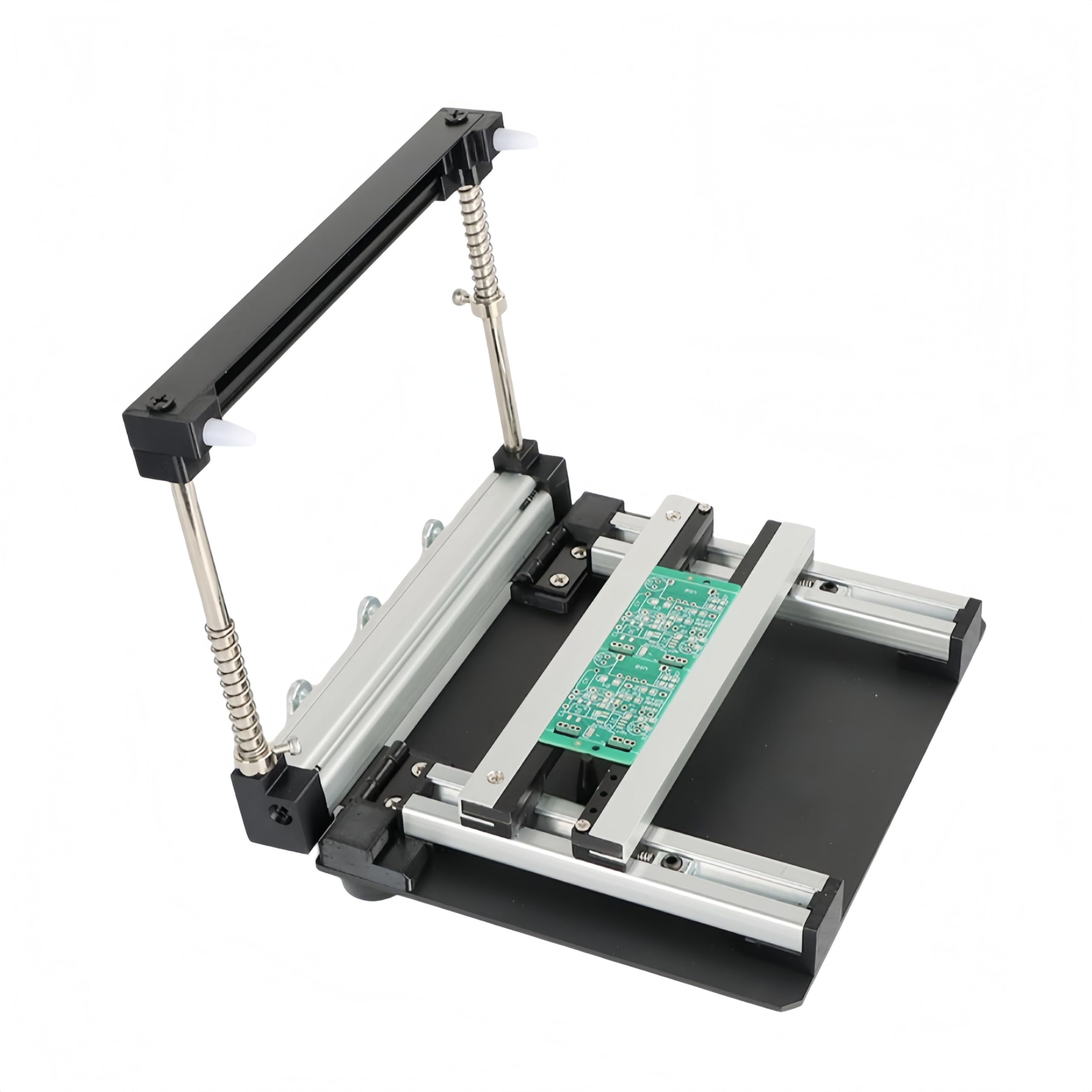Drukarka pasty lutowniczej do PCB, regulowana grubość 20 x 20 cm z otworami o strukturze plastra miodu, antypoślizgowa podstawa, ± 0,01 mm wysoka dokładność powtarzania dla produkcji małych partii
