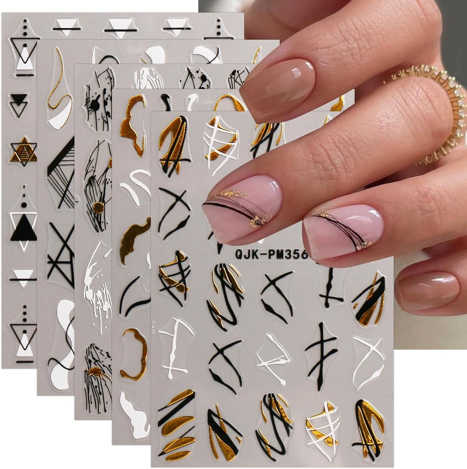 Franse Tiplijn Nail Art Sticker 9 Vellen Nagelsticker Zelfklevende Nagel Decoratie Franse Tiplijn Nail Art Sticker 9 Vellen Nagelsticker Zelfklevende Nagel Decoratie