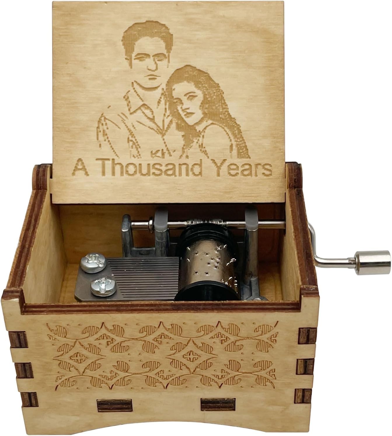 to Love's End Music Box for Men Women Sit boy Print Inuya shaes and Kikyo Hand Cranks Music Box (to Love's End)