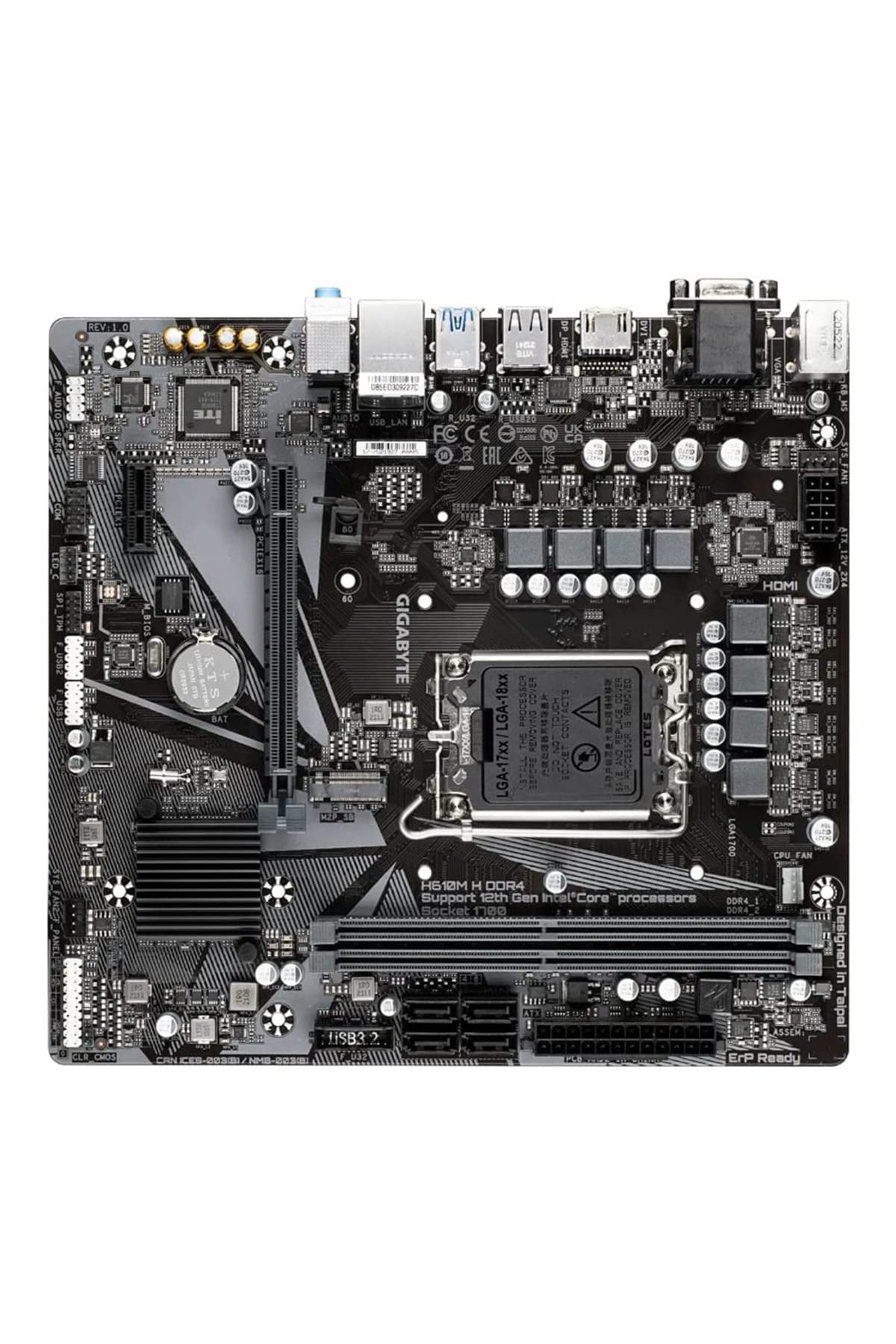 GIGABYTE H610M H DDR4 PLACA BASE INTEL H610 EXPRESS LGA 1700 MICRO ATX