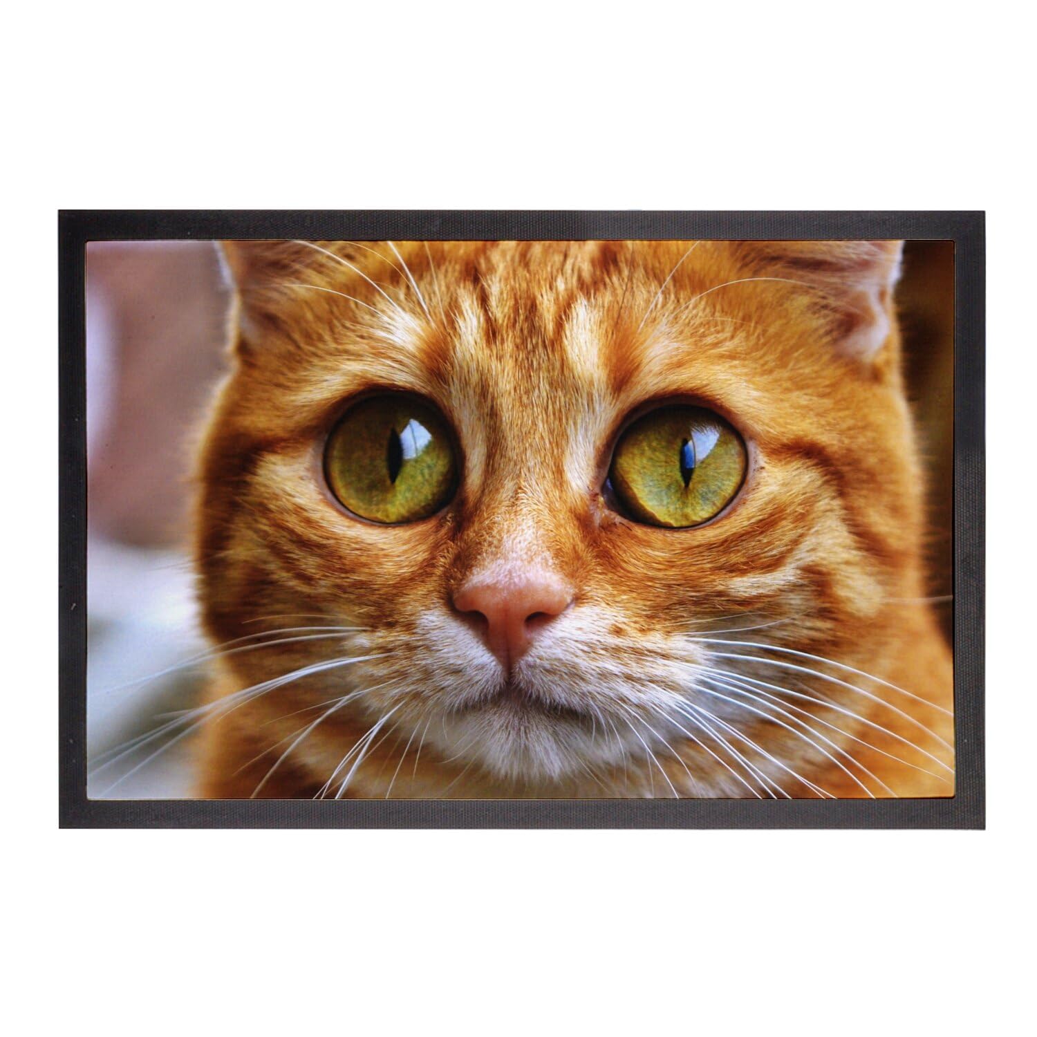 Paillasson chat botté grand yeux mignon pour sublimer votre entrée de maison