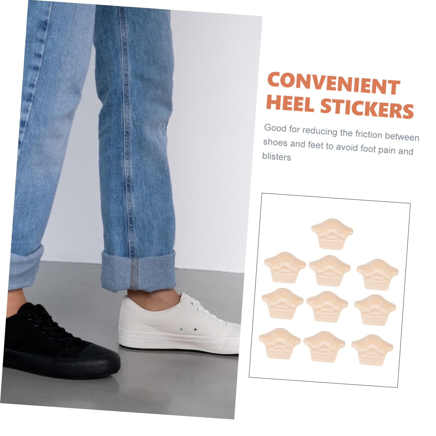 FRCOLOR 16paare Fersenpolster Für Schuhe Selbstklebende Heel Grips Bequem Und Rutschfest Geeignet Für Sportschuhe Stiefel Sneaker Um Reibung Zu Vermeiden Und Komfort Zu Erhöhen