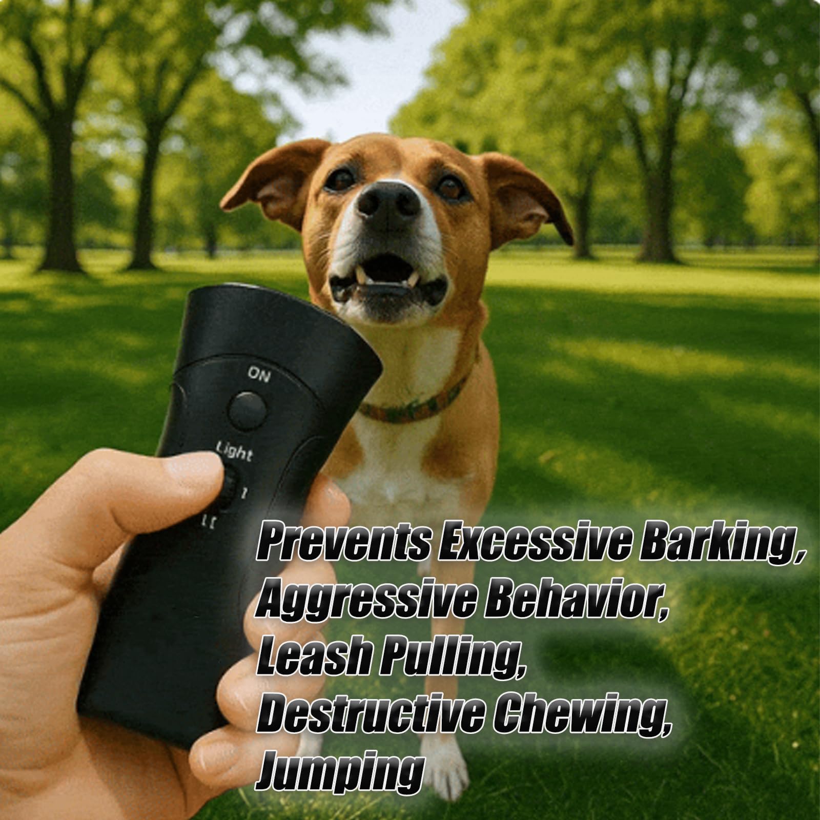 2026 Upgrade Pet Gentle Anti Barking Device with LED Light, Handheld Dog Bark Deterrent, Behavior Training Tool for Indoor and Night Walking (1PC) - 4