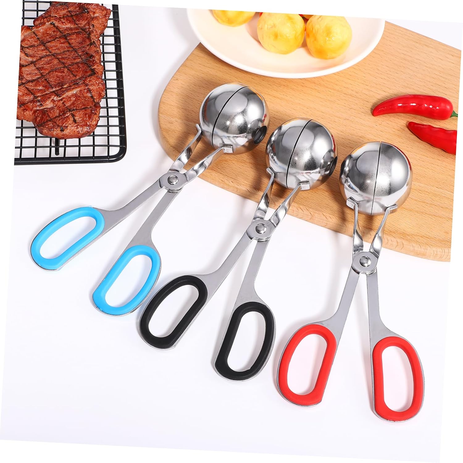 3pcs Meatball Makers Tool Meatball Scoop Ball Maker Diy Making Machine for Home Kitchen