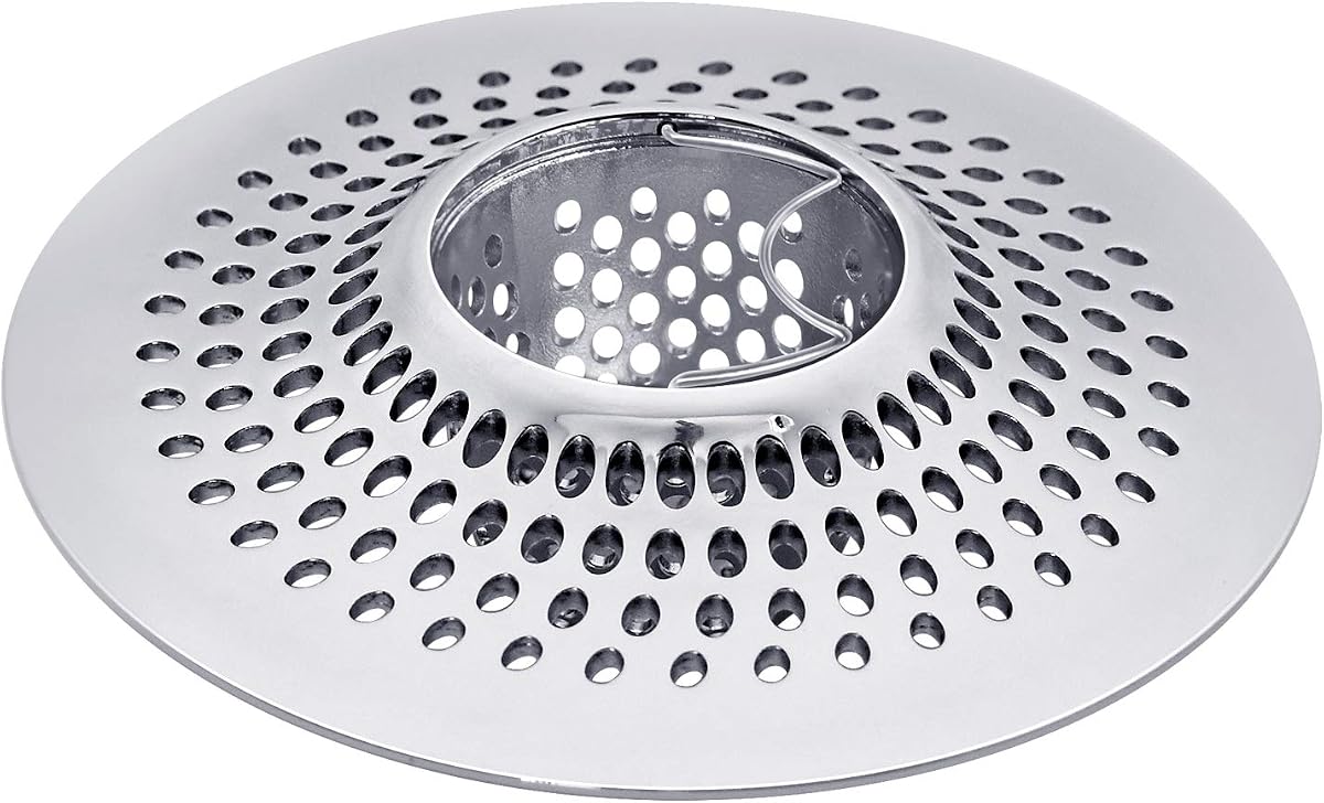 LEKEYE Colector de pelo para desagüe/bañera, desagüe de ducha, trampa para pelo/colador, protector de drenaje de acero inoxidable (producto patentado) | Acero inoxidable