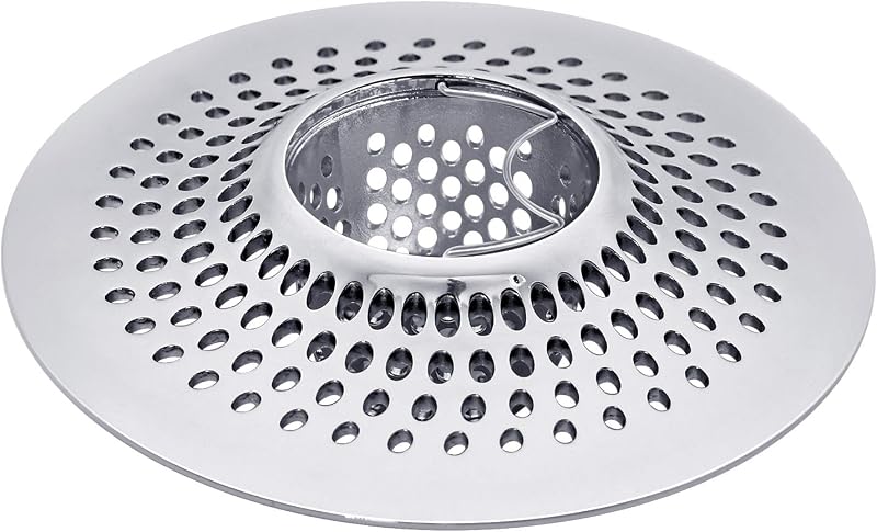 LEKEYE Colector de pelo para desagüe/bañera, desagüe de ducha, trampa para pelo/colador, protector de drenaje de acero inoxidable (producto patentado) | Acero inoxidable