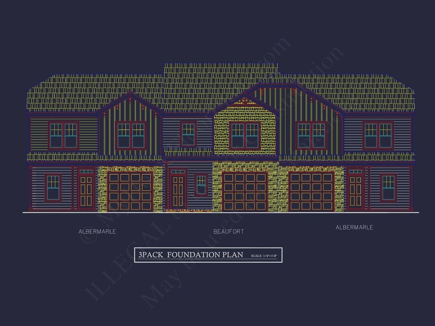 8-1295 House Plan - Modern Farmhouse Home Plan - 3-Bed, 2.5-Bath, 1,850 SF