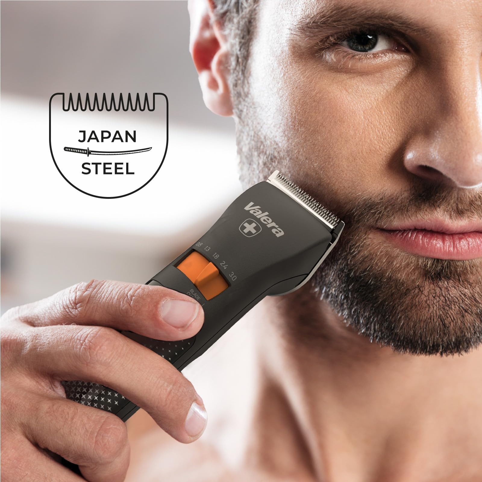 Valera Swiss Excellence Smart, Haarschneidemaschine,Durablade-Klingen 46 mm | Schwarz,5 Schnittstufen, 6 Aufsteckkämme,Akku- und Netzbetrieb,Inklusive Batterie, 100-240 V, Swiss Made