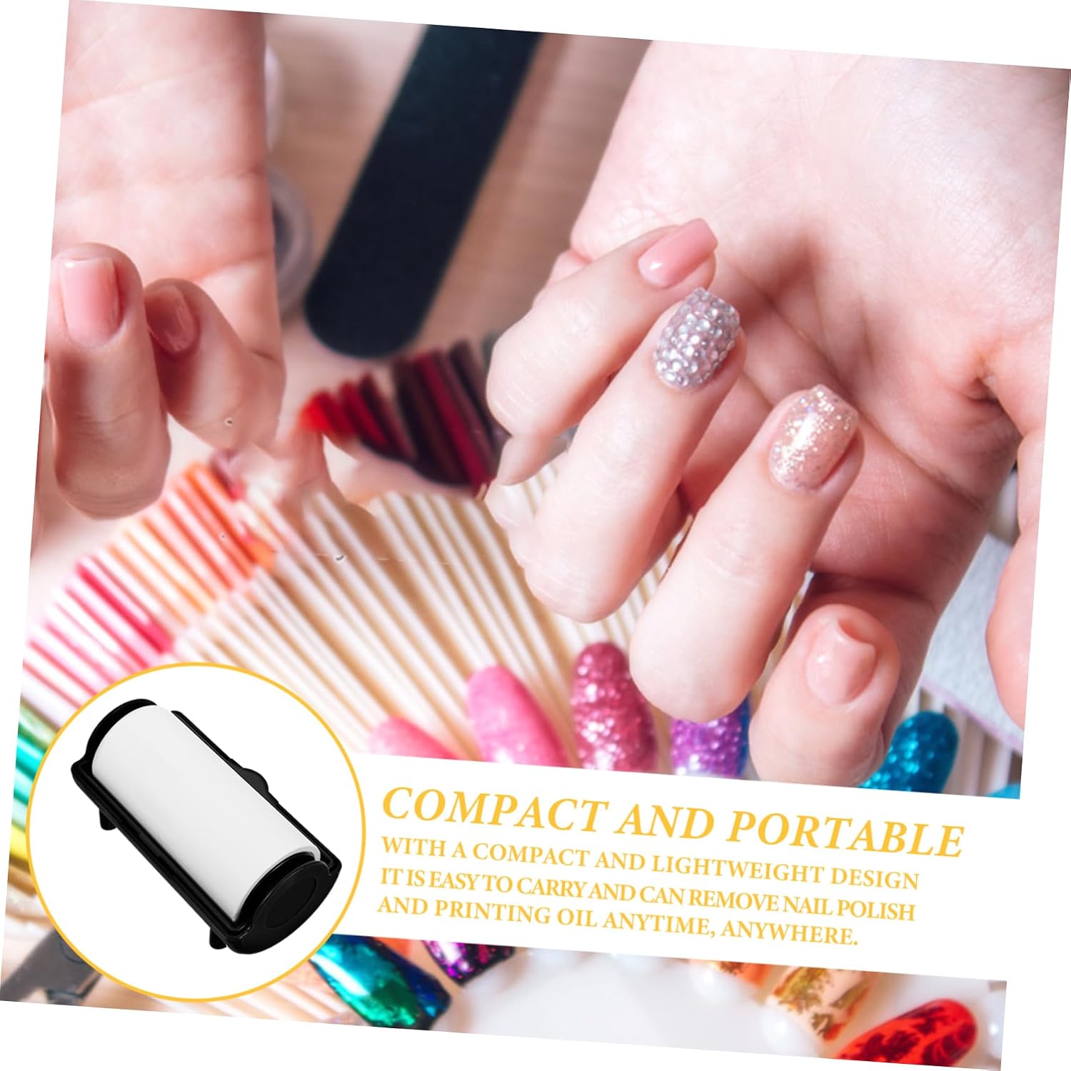 Nail Stamper Oil Absorbing Tool Efficient Nail Art Oil Absorbing Paper for Easy Polish Removal Convenient and Portable Design for Home and Salon Use