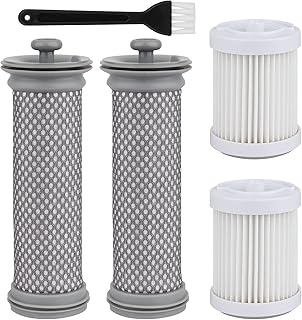 Replacement Filter kit Compatible with Tineco A10/A11 Hero, A10/A11 Master, PURE ONE S11 Vacuum Cleaner, Pre Filters & 2 Pack HEPA Vacuum Filter & 1Pack Brush