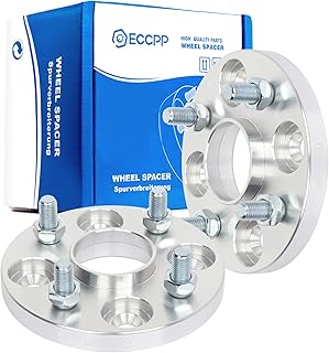 ECCPP 4 lug hubcentric Wheel Spacers 4x100 to 4x100 with 12x1.5 54.1mm 15mm Silver Compatible with 1991-2001 for Escort wheel spacers 1993-2002 for Corolla wheel spacers-Pair