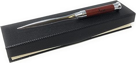 Rutherfords Gifts Personalised Rosewood Letter Opener - Engraved Birthday Christmas Retirement Gift