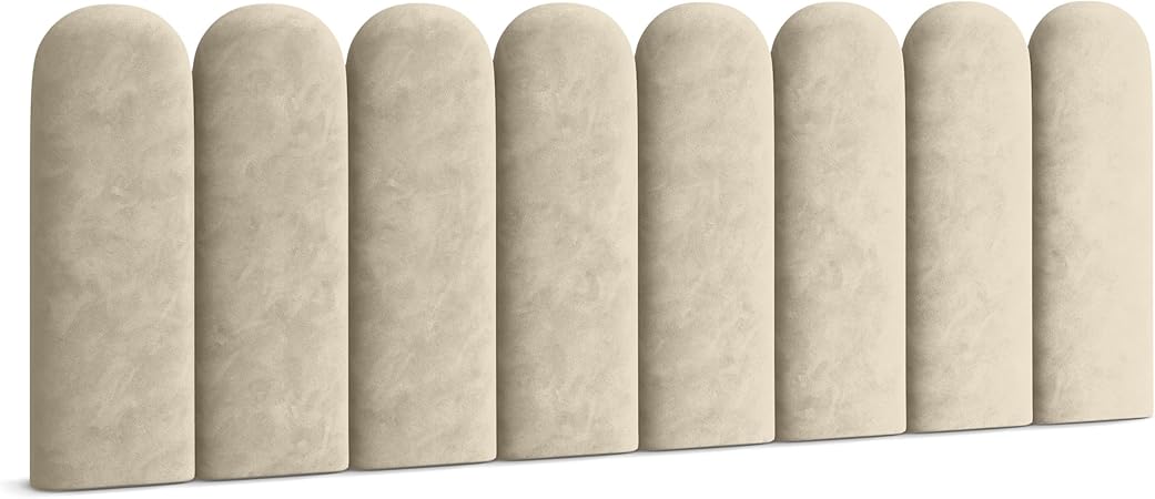 Muralo Fluwelen wandkussen, stof, zacht bekleed paneel, slaapkamer, woonkamer, bed, zachte wandbekleding, hoofdbord, lendekussen, modern, luxe, zachte bekleding, Magic Velvet, roze, 20 x 80 cm