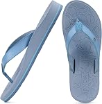 ONCAI Women's Flip Flops Arch Support Yoga Mat Summer Beach Woman Thong Sandals with Orthotic Rubber Soles(US Size 5-11)