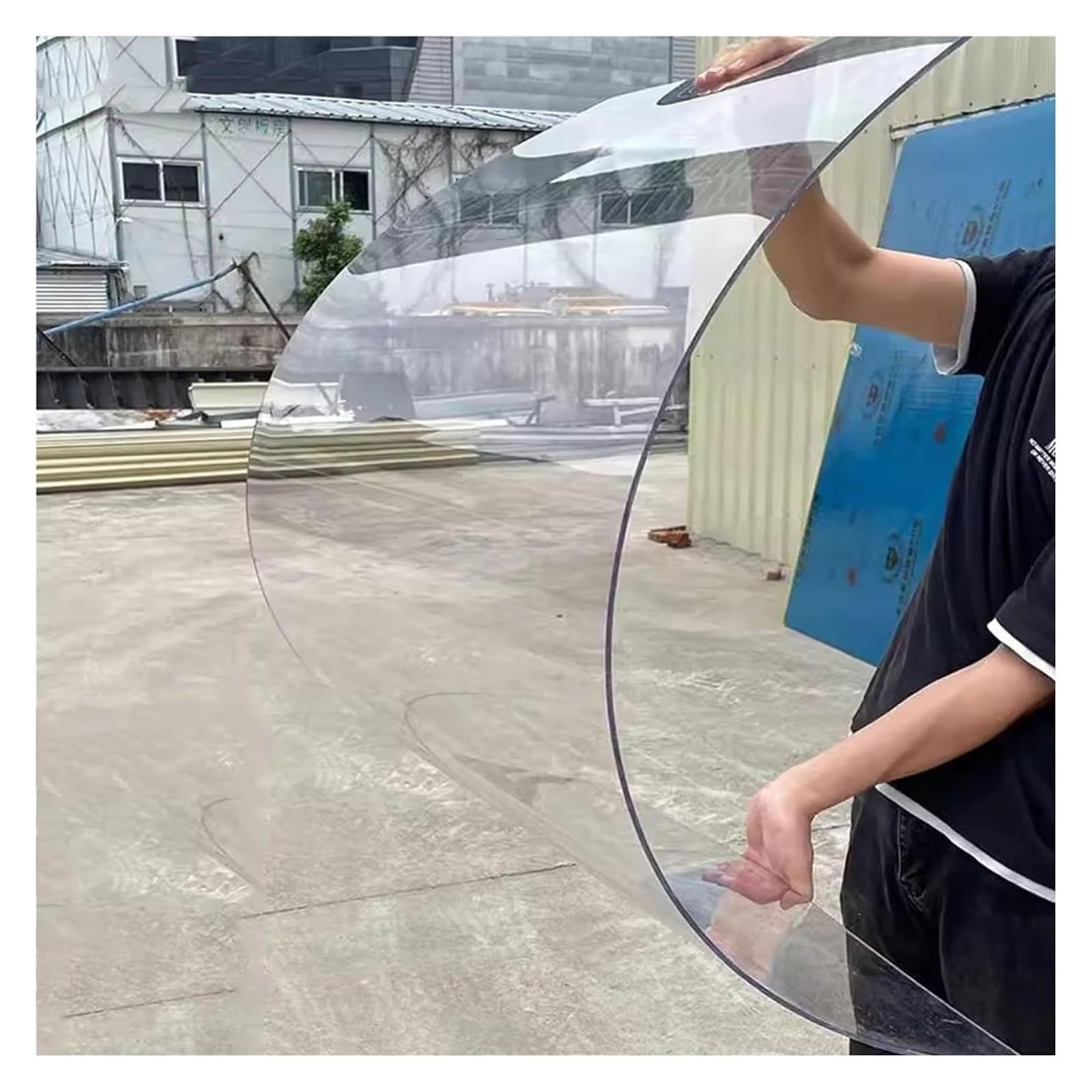 Panneaux de toiture transparents en polycarbonate 3mm pour abri 0.8x2m