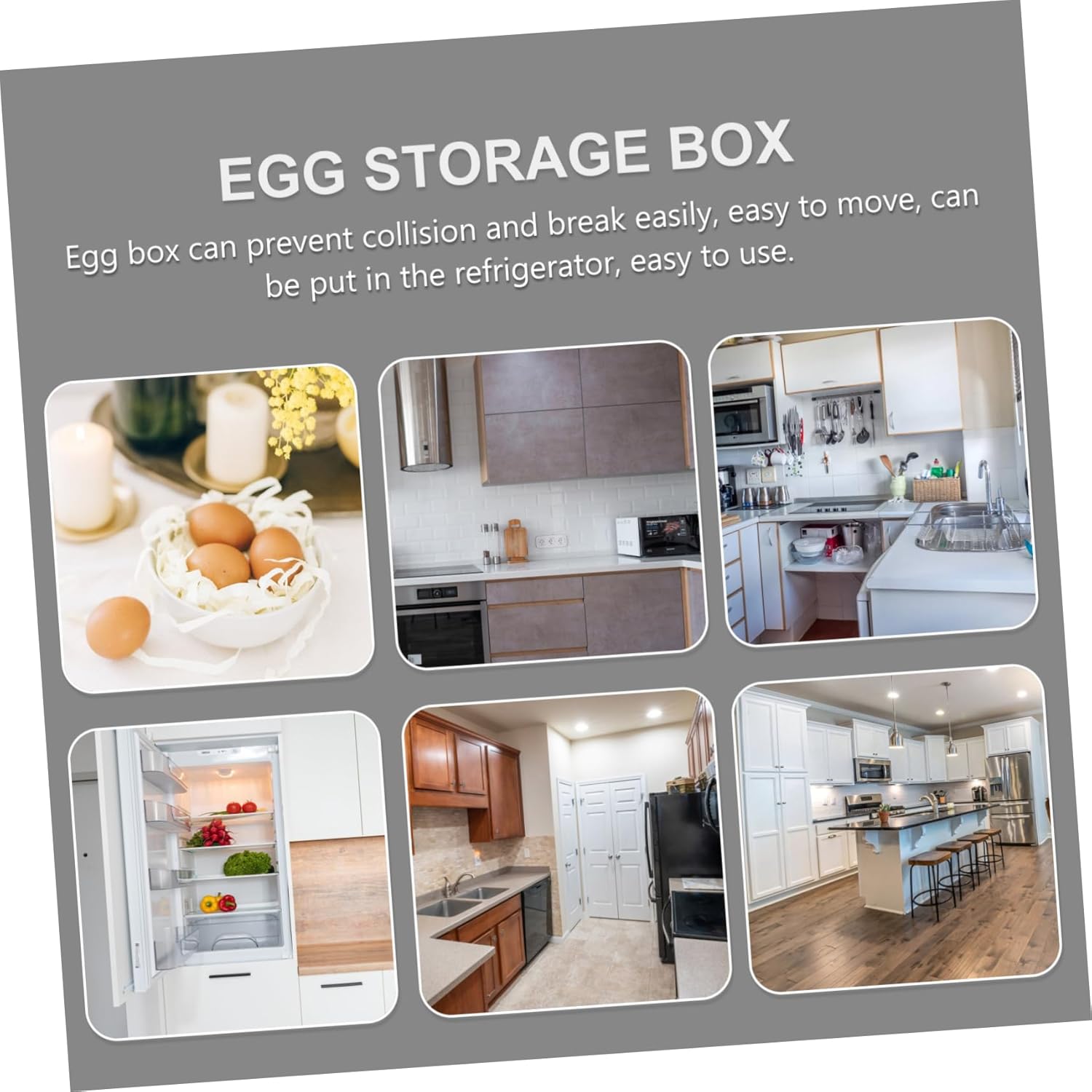 DOITOOL Refrigerator Egg Holder Egg Tray Automatic Scrolling for Fridge Door Capacity Easy to Clean