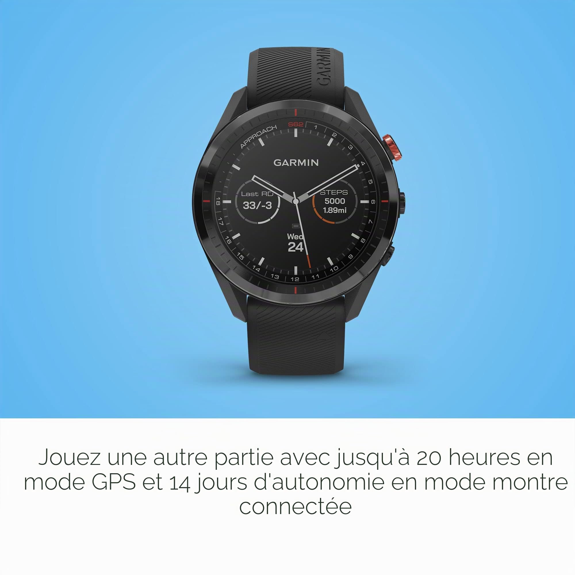 Garmin Approach S62 Smartwatch Golf Black + CT10