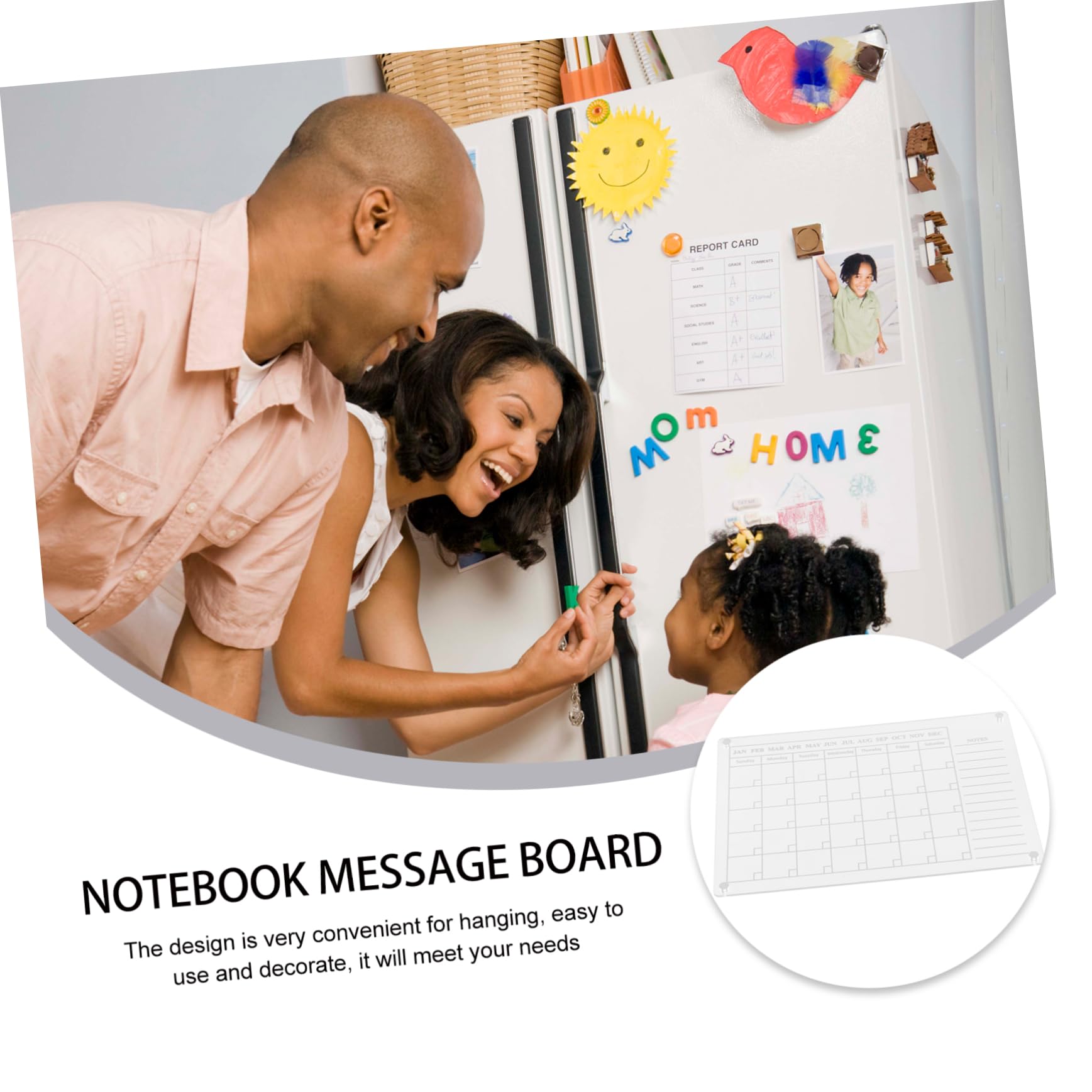 Operitacx Calendrier Magnétique pour Organisation et Planification en Acrylique Effaçable à Sec Lisse Tableau Blanc Transparent pour Bureau