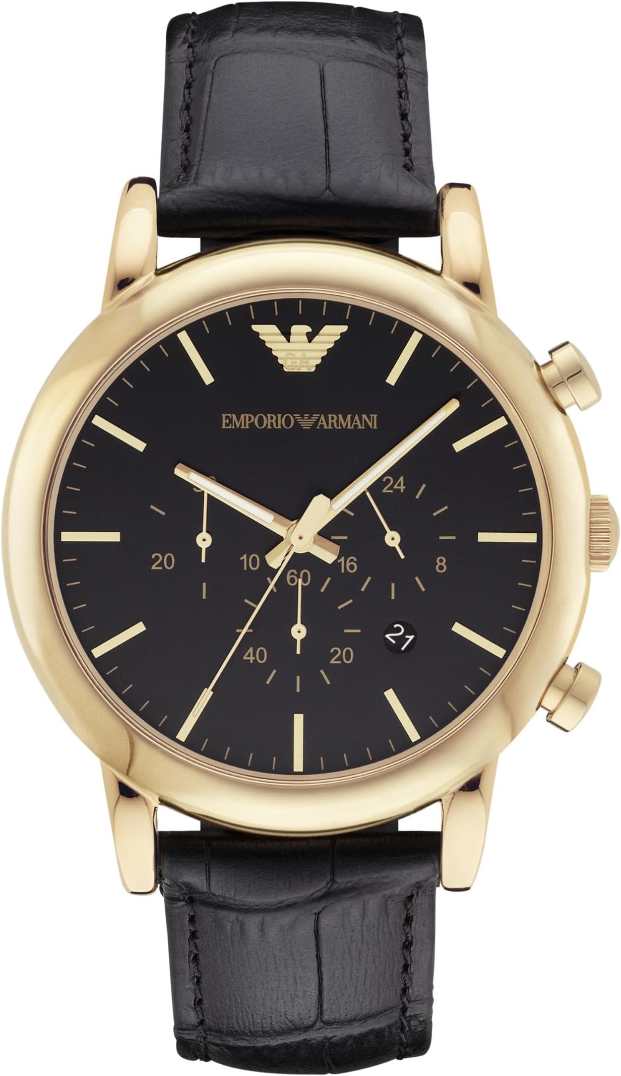 Emporio Armani Men's Chronograph Leather Watch