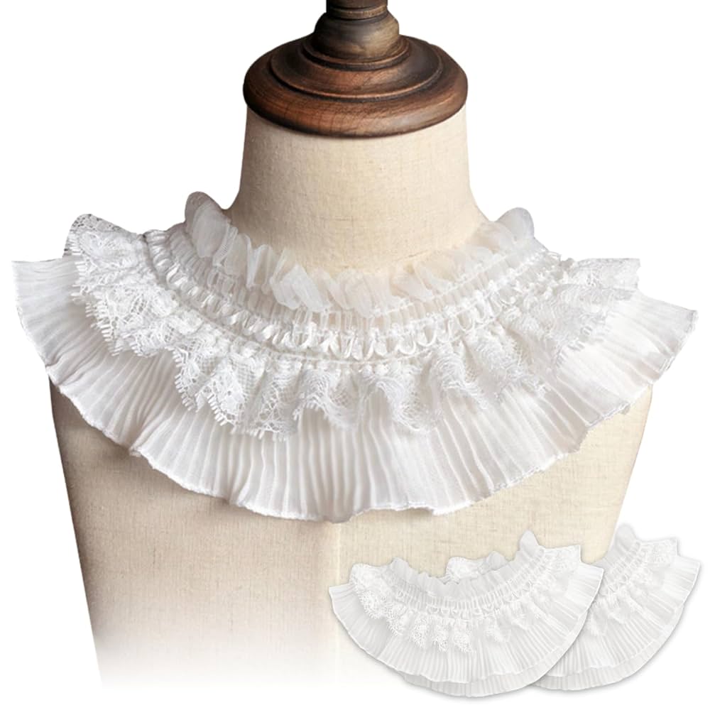 Amazon.co.jp: ideamall レース フリル リボン 91cm 2本セット