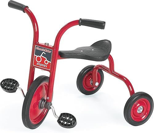 Miniatura 10 de Angeles ClassicRider Triciclo para niños pequeños de 12 pulgadas, triciclo con ruedas de goma, rojo/negro Rojo 3,Rojo 1,Rojo