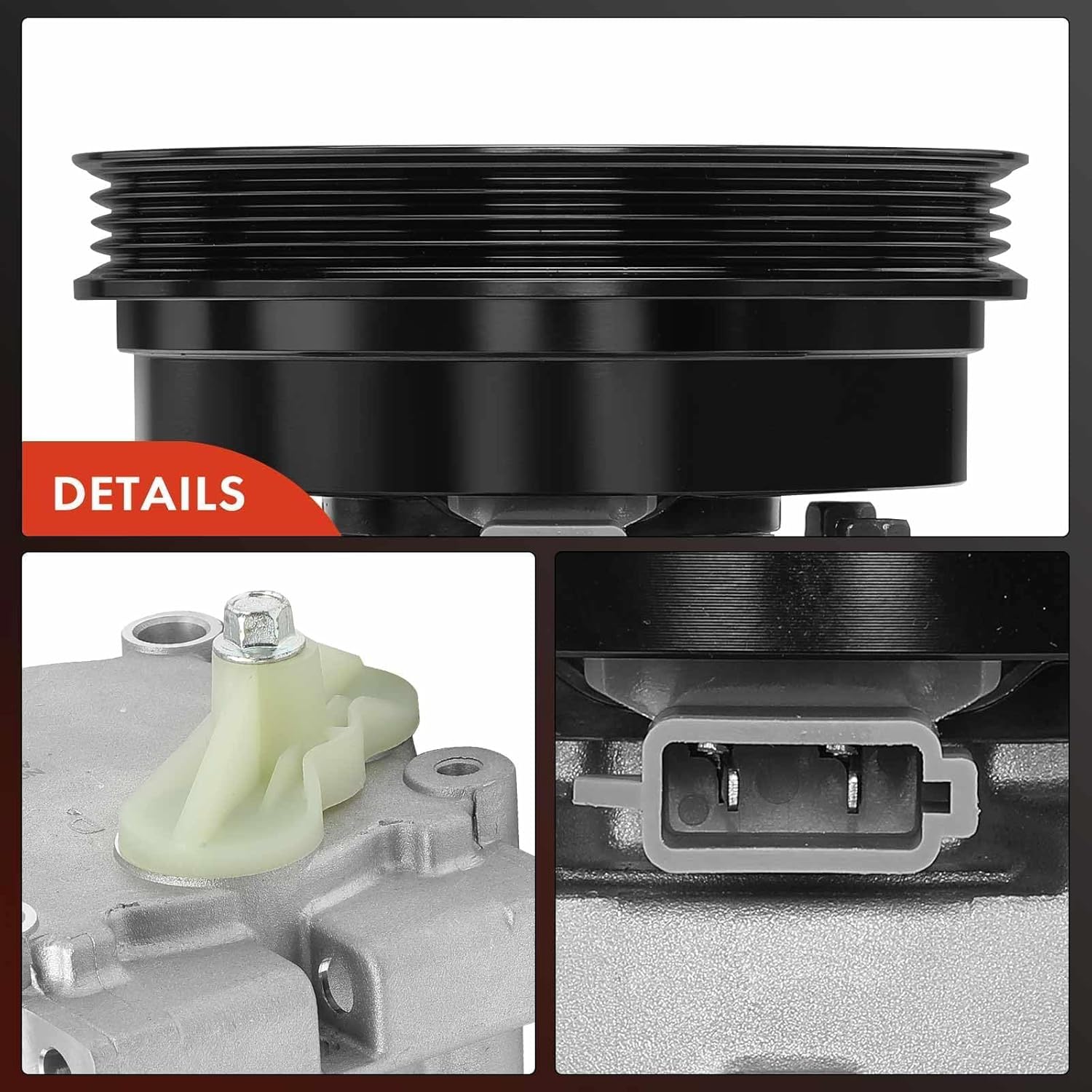 A-Premium Air Conditioner AC Compressor with Clutch Compatible with Nissan Quest 1993-2002 & Mercury Villager 1993-2002