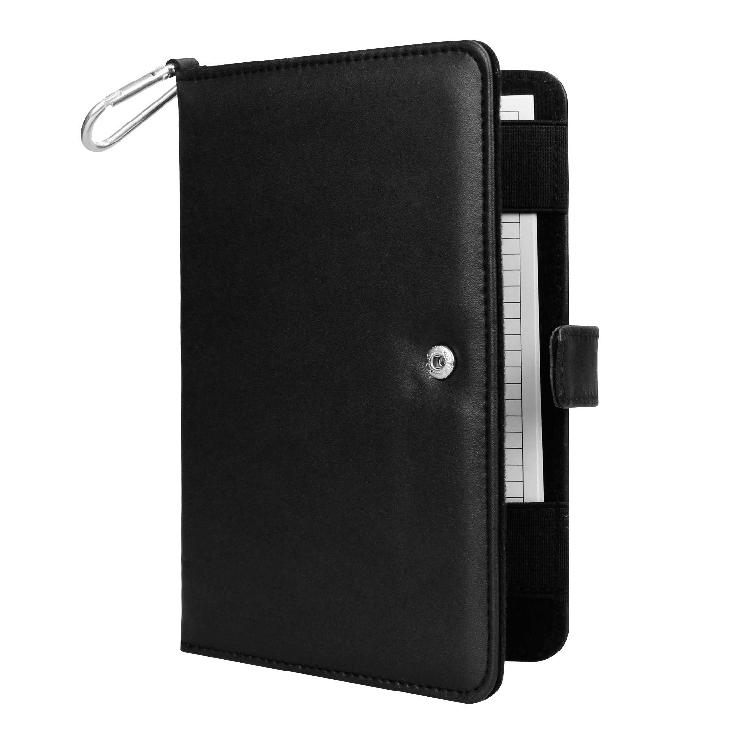 KOFULL Portascorecard da Golf in Pelle con Segnapalla Copertura Libro Yardage Nylon Mimetica Regalo Uomo Matita