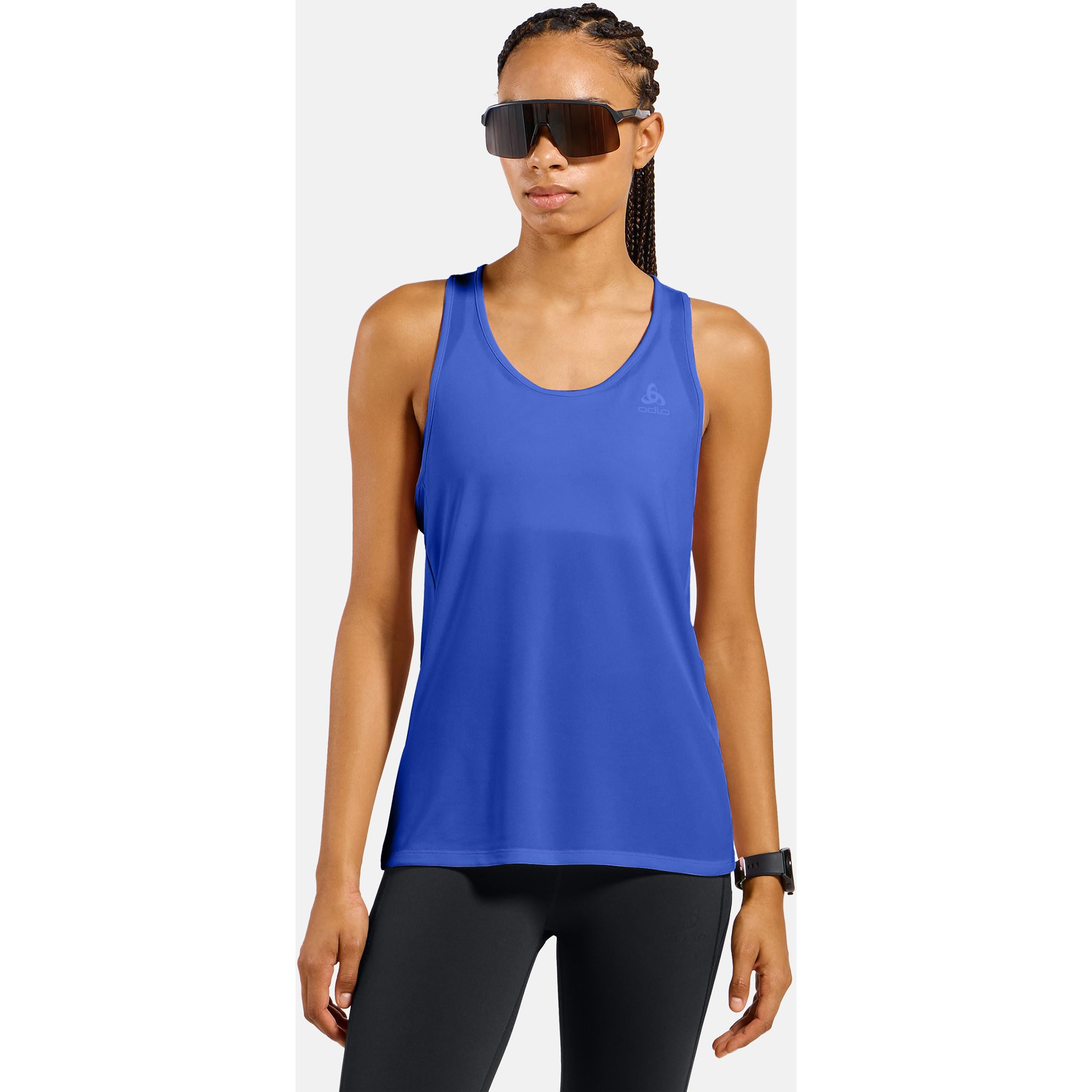 Odlo Essential Tank Essential - Maglietta da Corsa da Donna, a Maniche Corte, Sportiva, per Fitness Donna