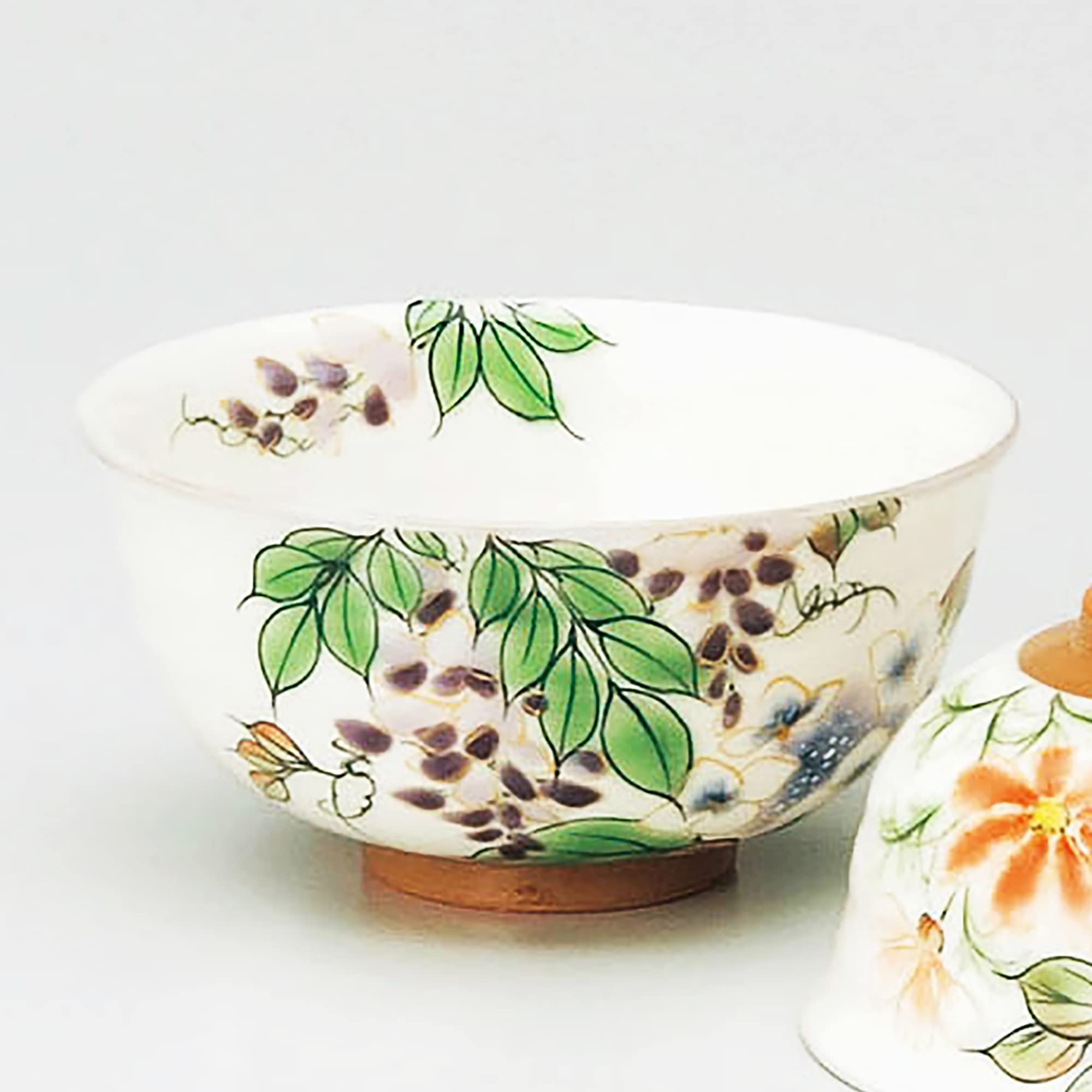 京焼　陶あん　茶碗　緑 京焼・清水焼 土渕陶あん(陶あん窯) 花結晶お茶呑茶碗 – SEIKADO