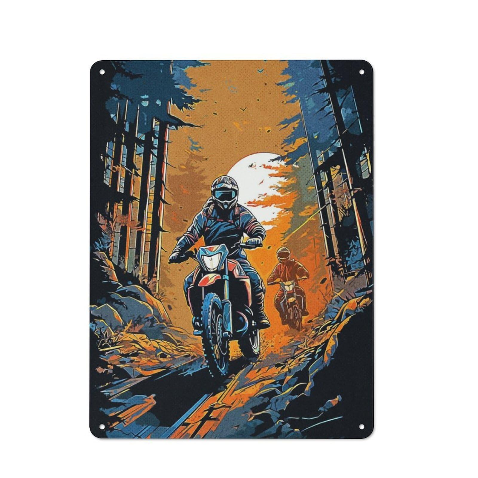 Junmoney Exploring Wilderness Trail Retro Metal Wall Sign 40X30cm For Guest Room Or Hallway, New-Space Wall Decor For Home Decor Collectors