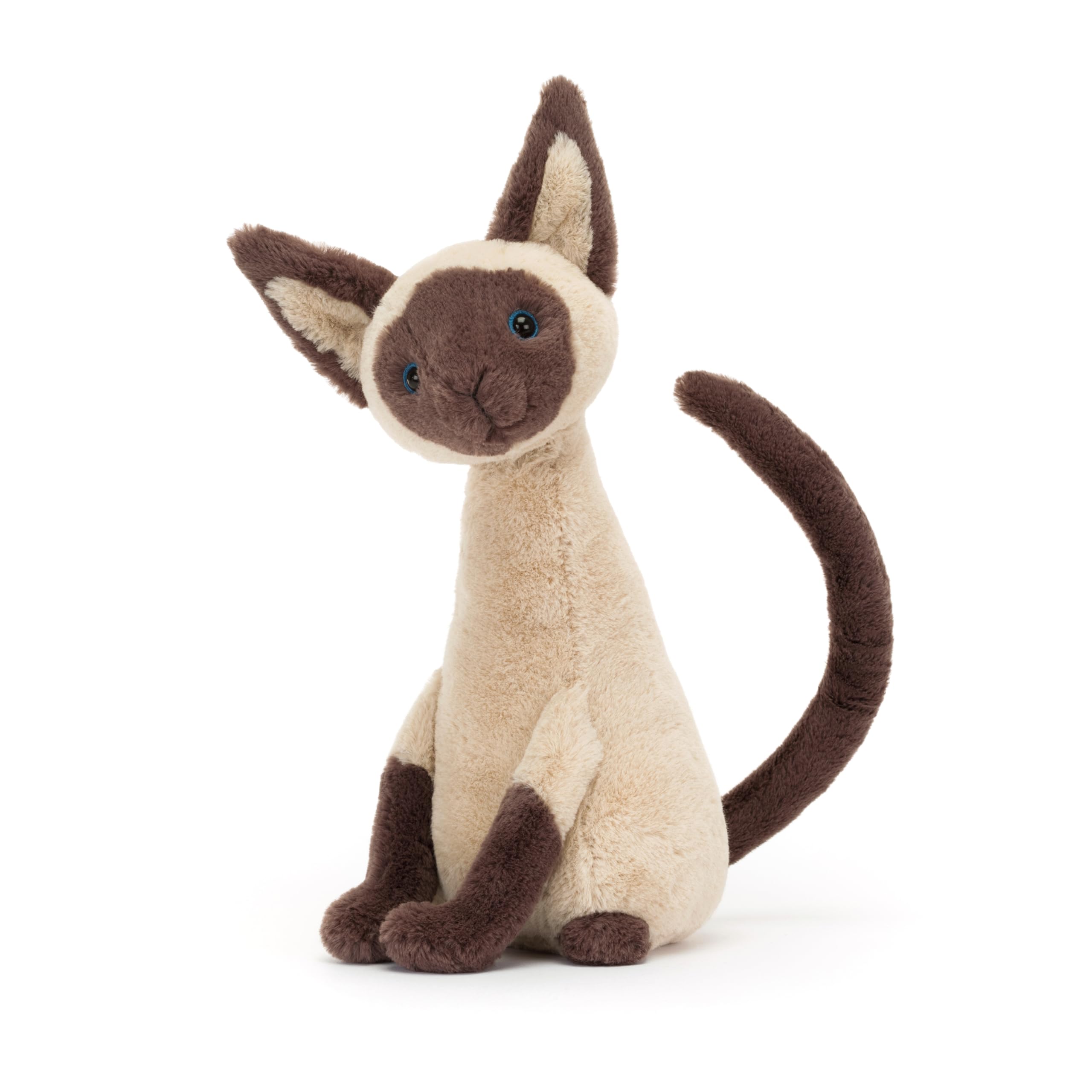 Amazon.com: Jellycat Iris Siamese Cat Stuffed Animal, 10.5 inches