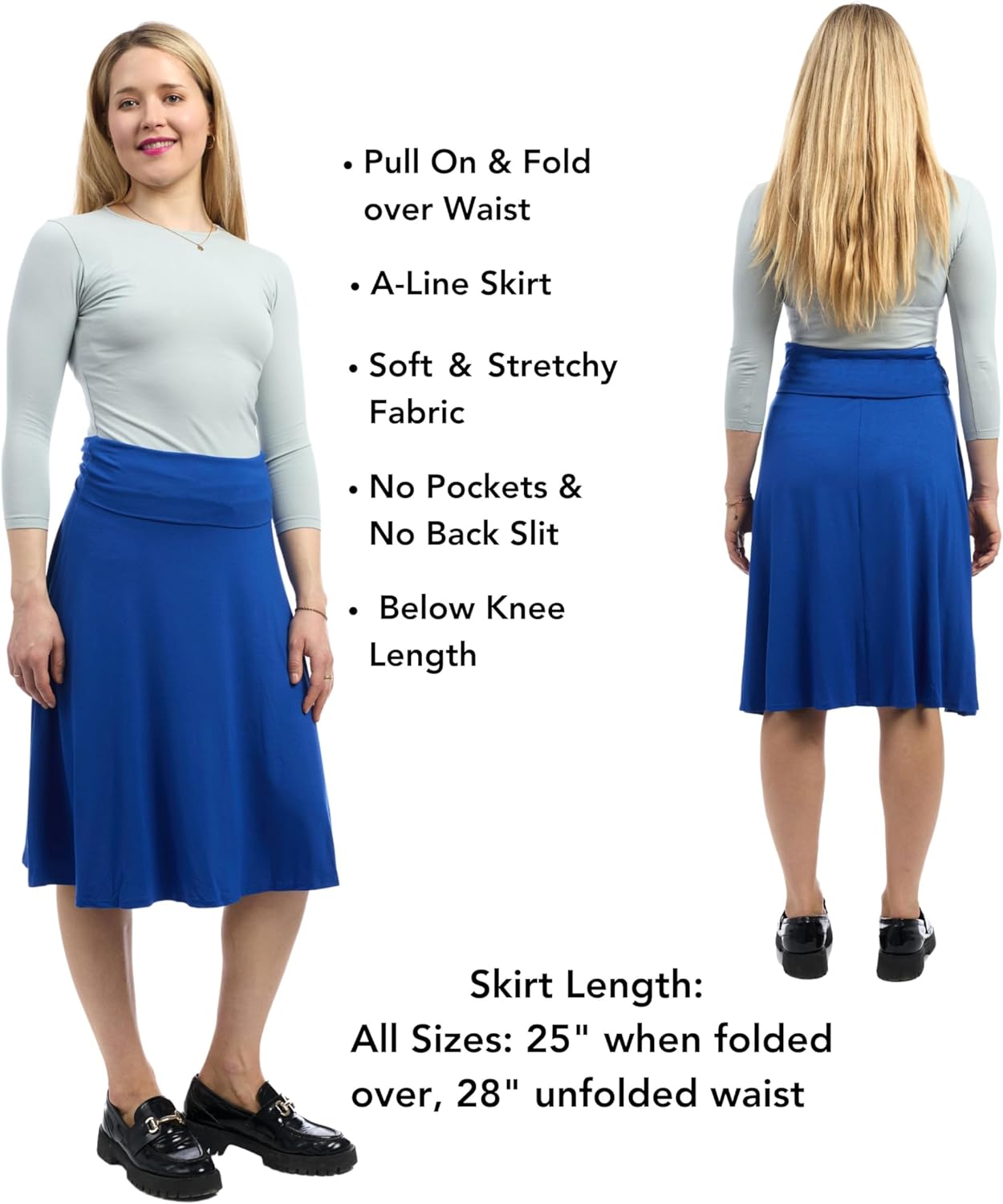 ESTEEZ Women's A-Line Skirt - Modest - Knee Length - Playa - Image 2