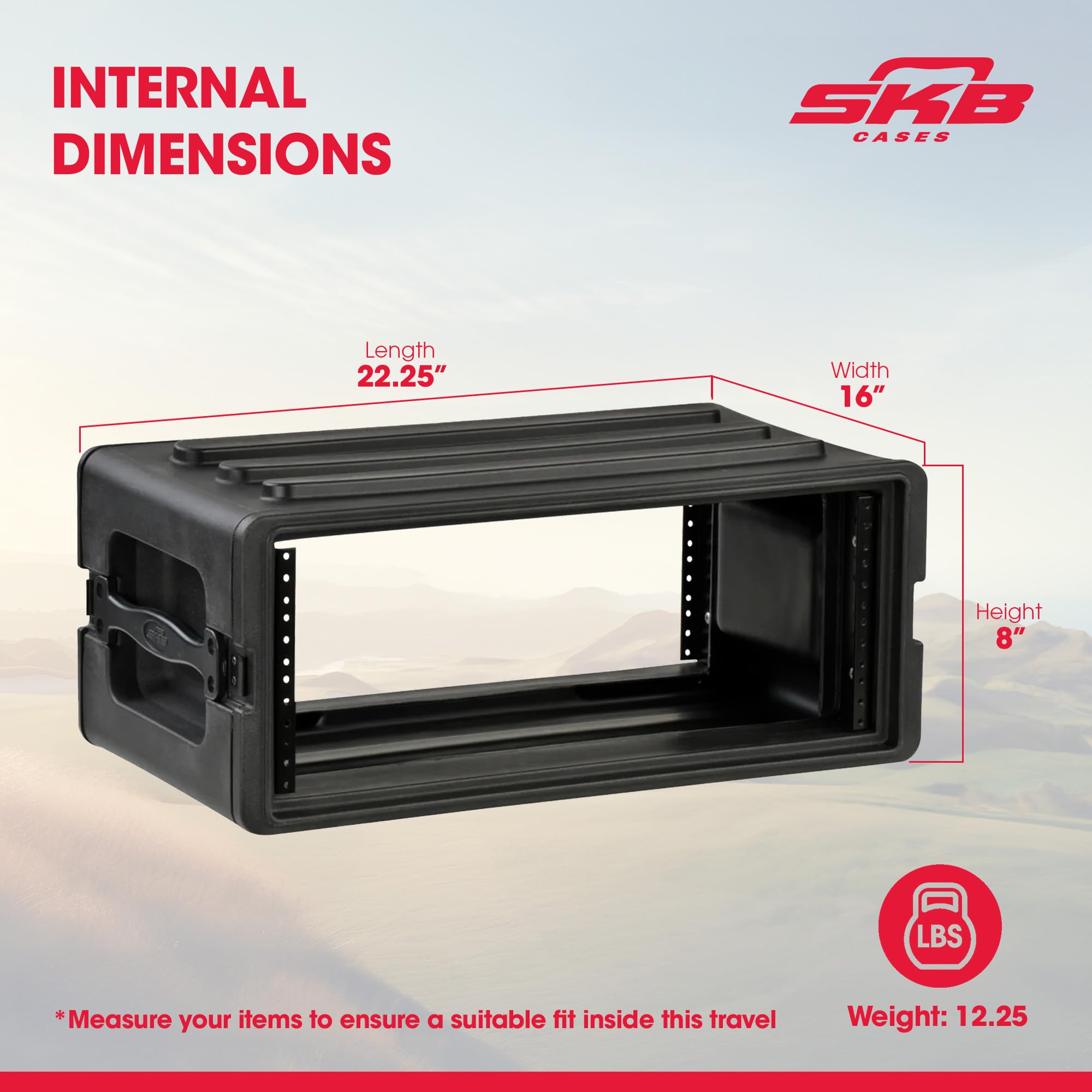 SKB 4Uラックケース SKB ( エスケービー ) 3i-4U11G-W 4Uラックケース グレイ 送料