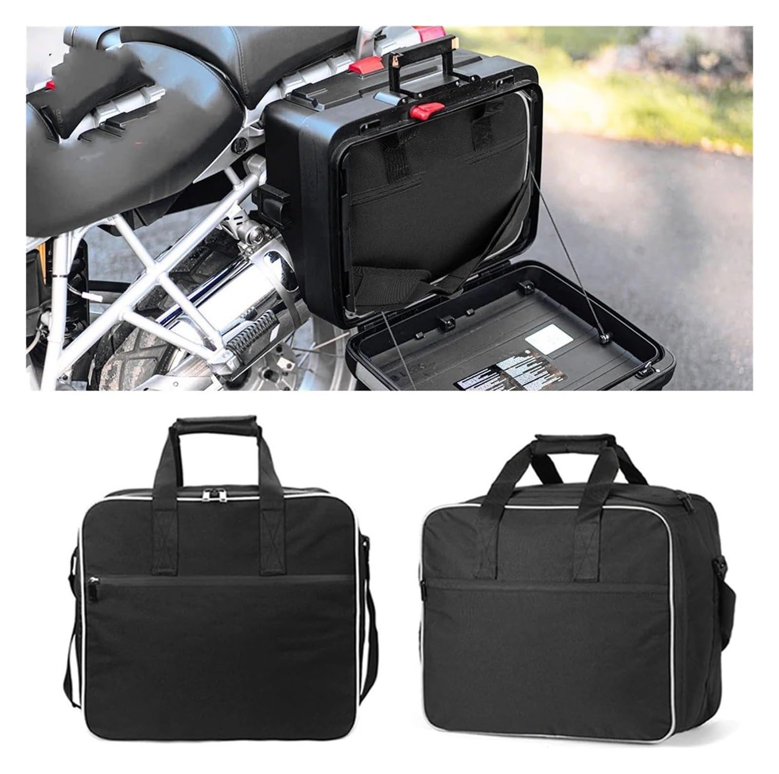 Per Moto Per BMW Per R1200GS LC Per R1250GS Per Adventure R Per R1200 Moto Borsa Laterale Nera Interna Per Motore Borsa Laterale(2pcs Side Bags)