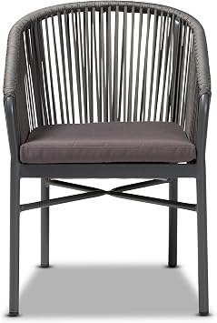 Baxton Studio Dining Chairs, Grey