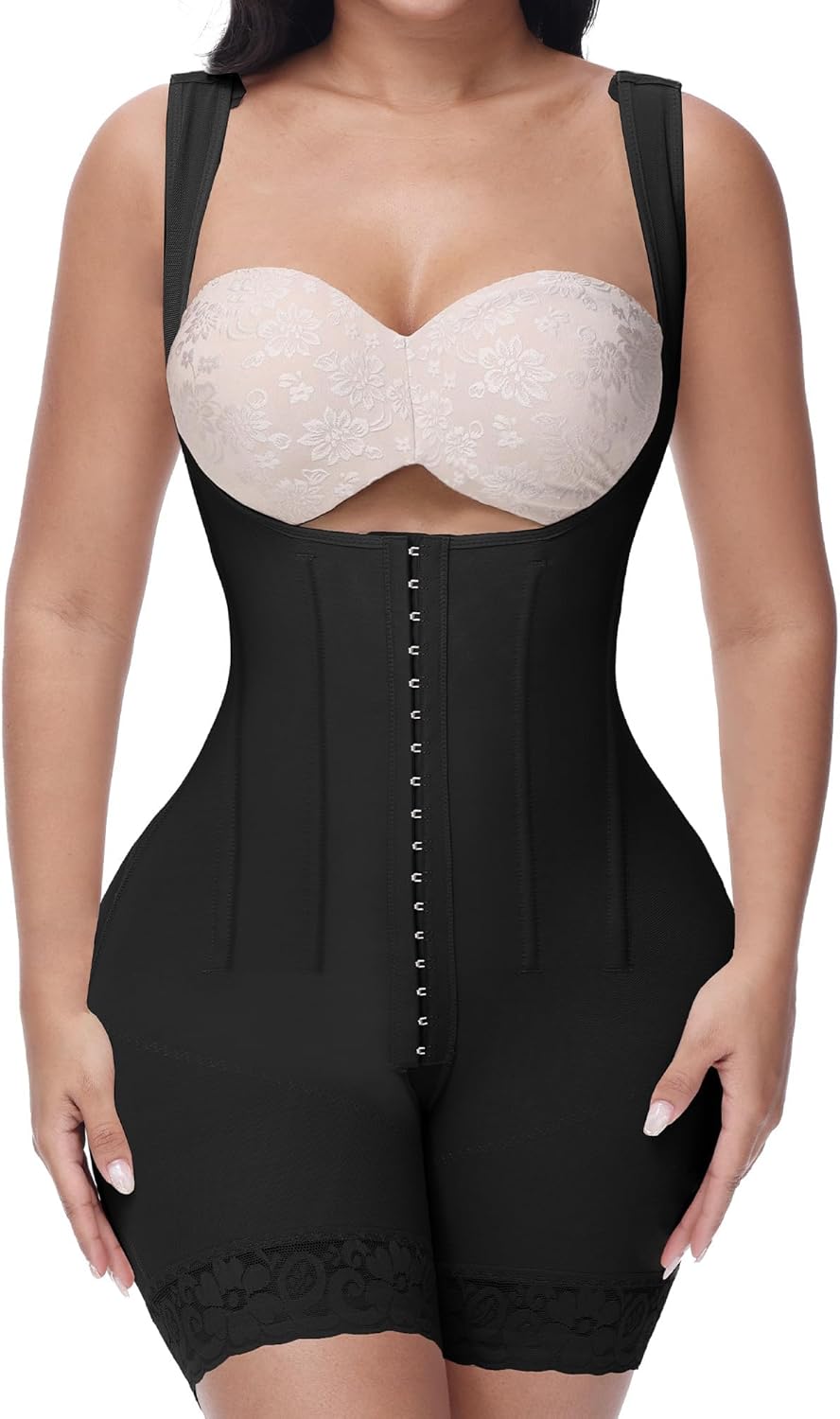 SHAPSHE Fajas Colombianas Moldeadoras Tummy Control Shapewear for Women Tummy Tuck Compression Garment with Steel Bones