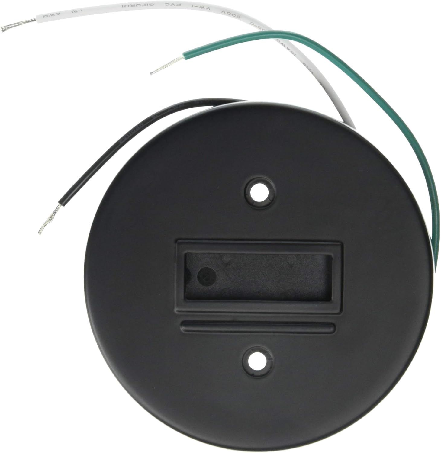 WAC Lighting L Track 120V Monopoint Canopy to Connect Any Single Track Fixture to an Electric Box for L Style 2-Wire Track Systems in Black
