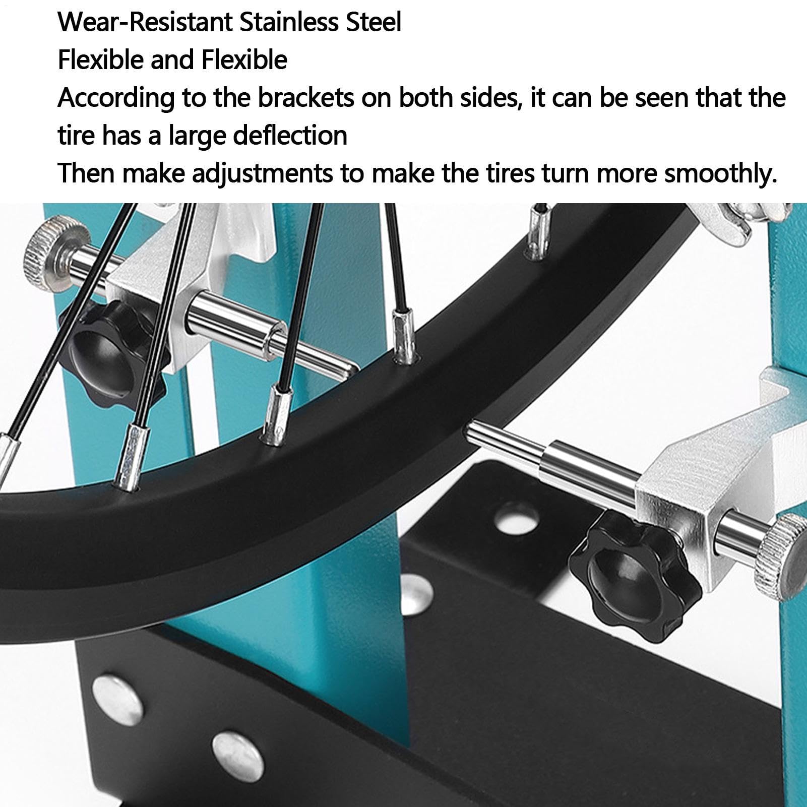 Soporte de llanta ajustable, herramienta de alineación de de bicicleta | soporte flexible para mantenimiento, grandes herramientas para maletero de llanta con llaves de radios libres y resistente