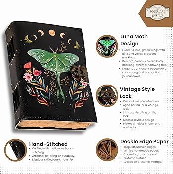 Amazon.co.jp: JOURNAL INSIDE 空白の魔法の本 ロッククラスプ付き