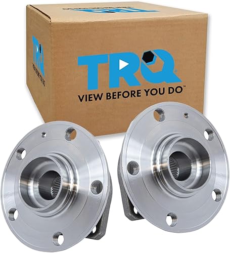 Vista 58 de TRQ Juego de Rodamientos de Rueda y Cubierta de Llanta Trasera para Conductor y Pasajero 2 Piezas Compatible con Infiniti G35 2003-2006 2007 G35