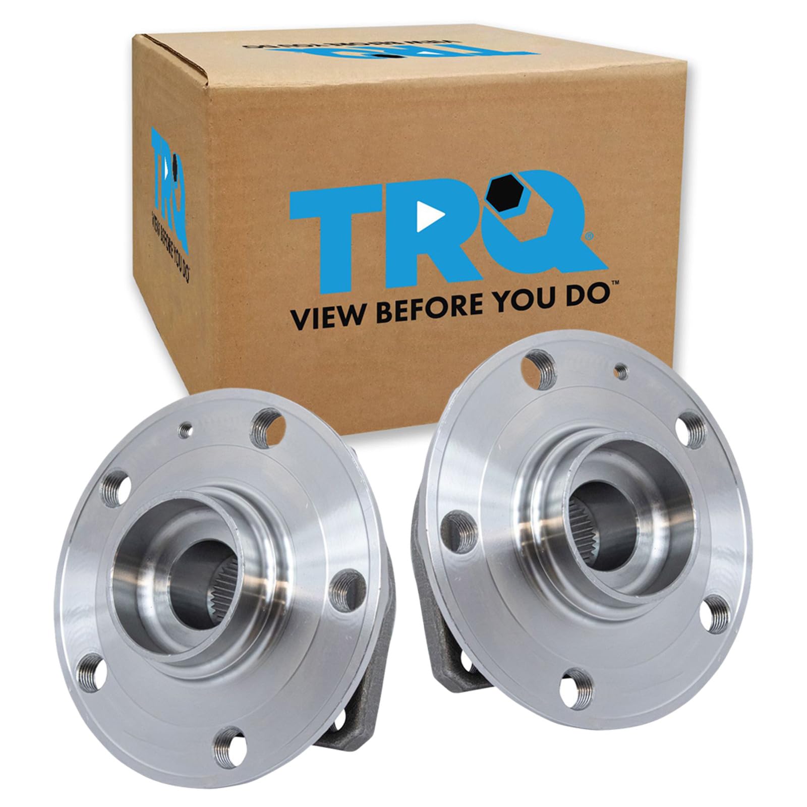 TRQ Left and Right Wheel Bearing and Hub Assembly Set 2 Piece
